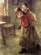 Fritz von Uhde Die grobe Schwester oil painting artist